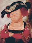 Rubens Paintings - Mrs. Rubens by Fernando Botero
